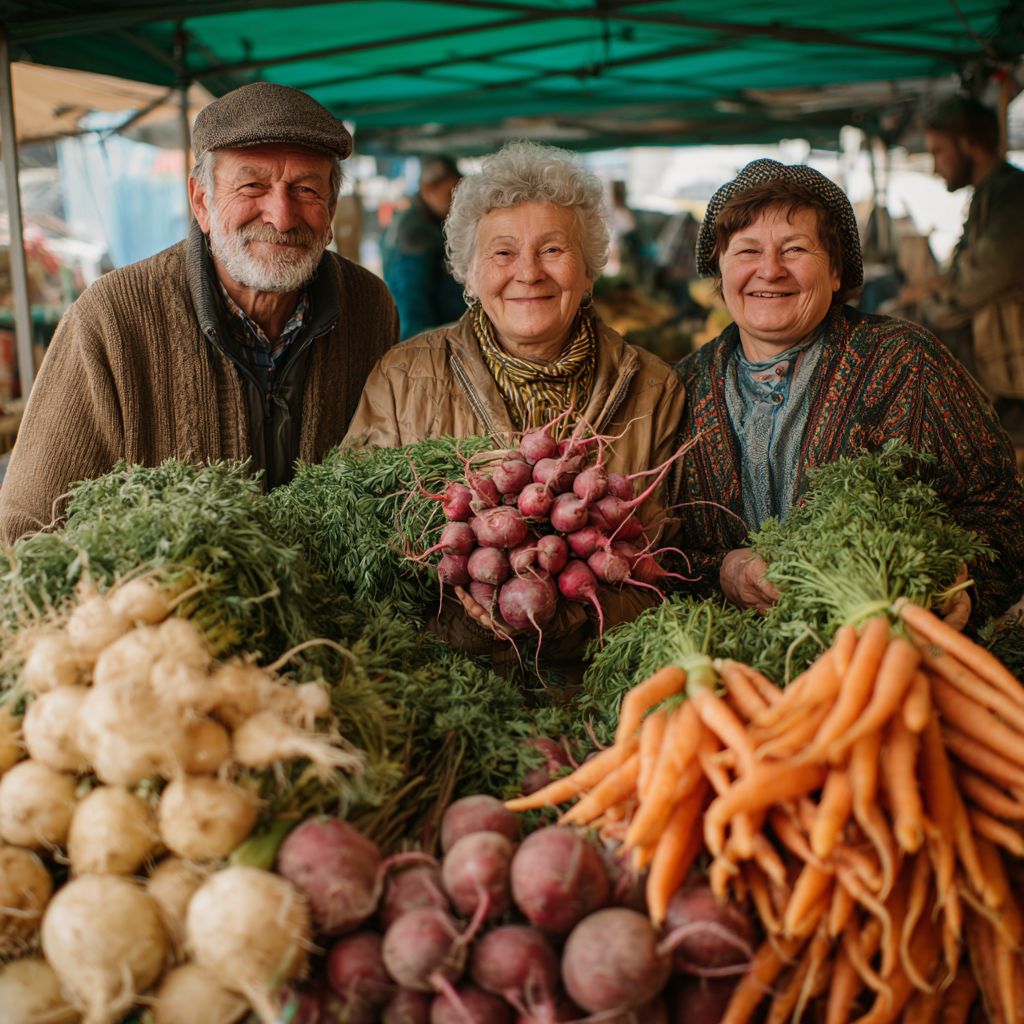 Professional Ukrainian man in his 40s eating healthy lunch from a container at his office desk, smiling while looking at computer